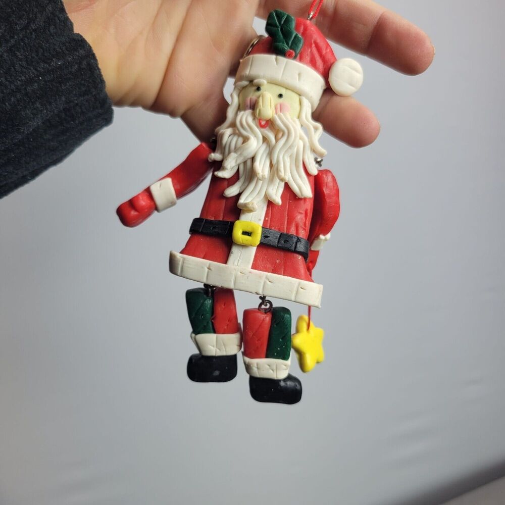 Vintage Santa Claus Ornament With Movable Arms‎ & Legs - Picture 3 of 5